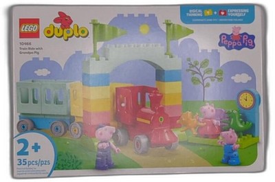 Lego Duplo Peppa Pig Train Ride With Grandpa Pig Building Toy - Train Toy For