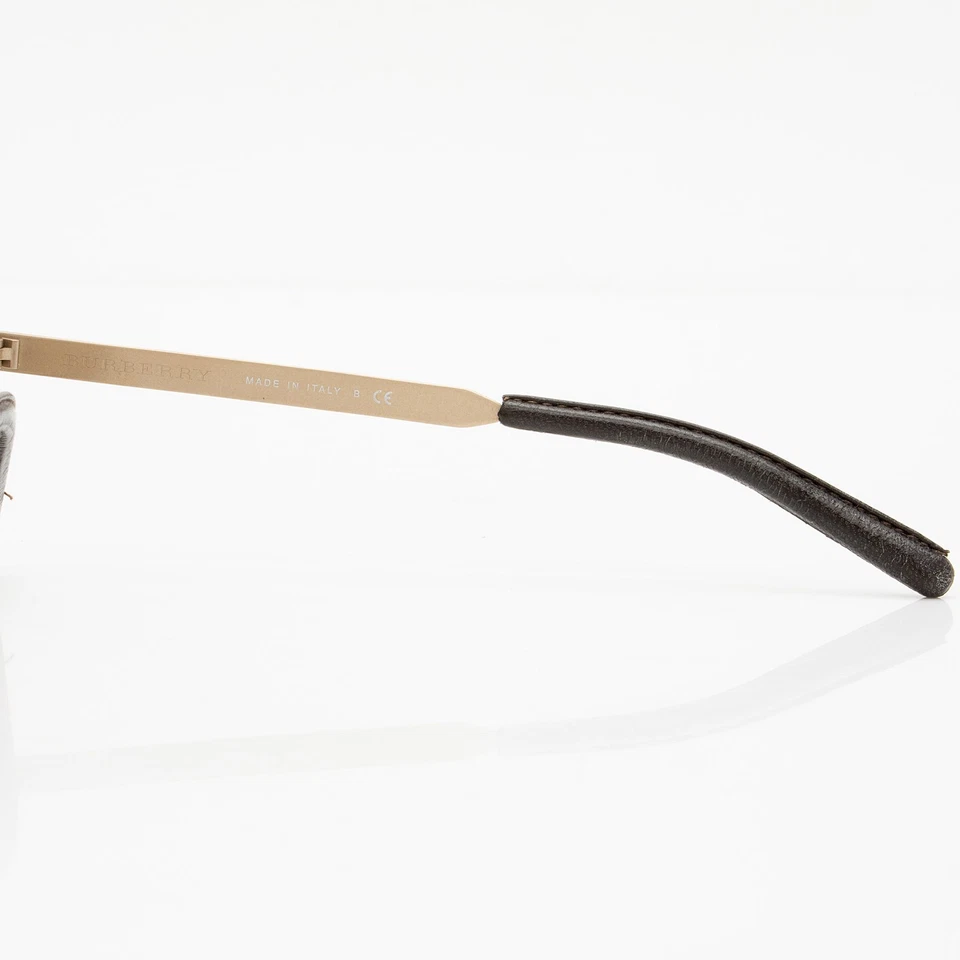 Gafas de sol cuadradas de gran tamaño con brazo de cuero Burberry Foto 4 de 4