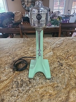 Vintage Jadeite Hamilton Beach Milkshake Malt Mixer Model 18 Working