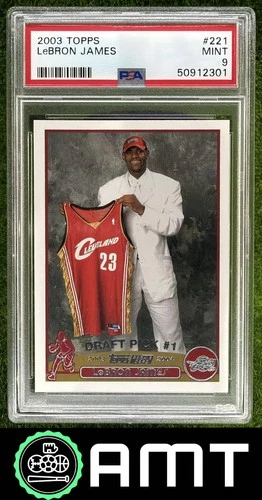 LeBron James RC PSA 9 2003-04 Topps Cleveland Cavaliers #221 2301