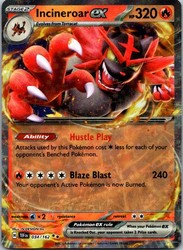 Incineroar ex 034/162 Temporal Forces Double Rare
