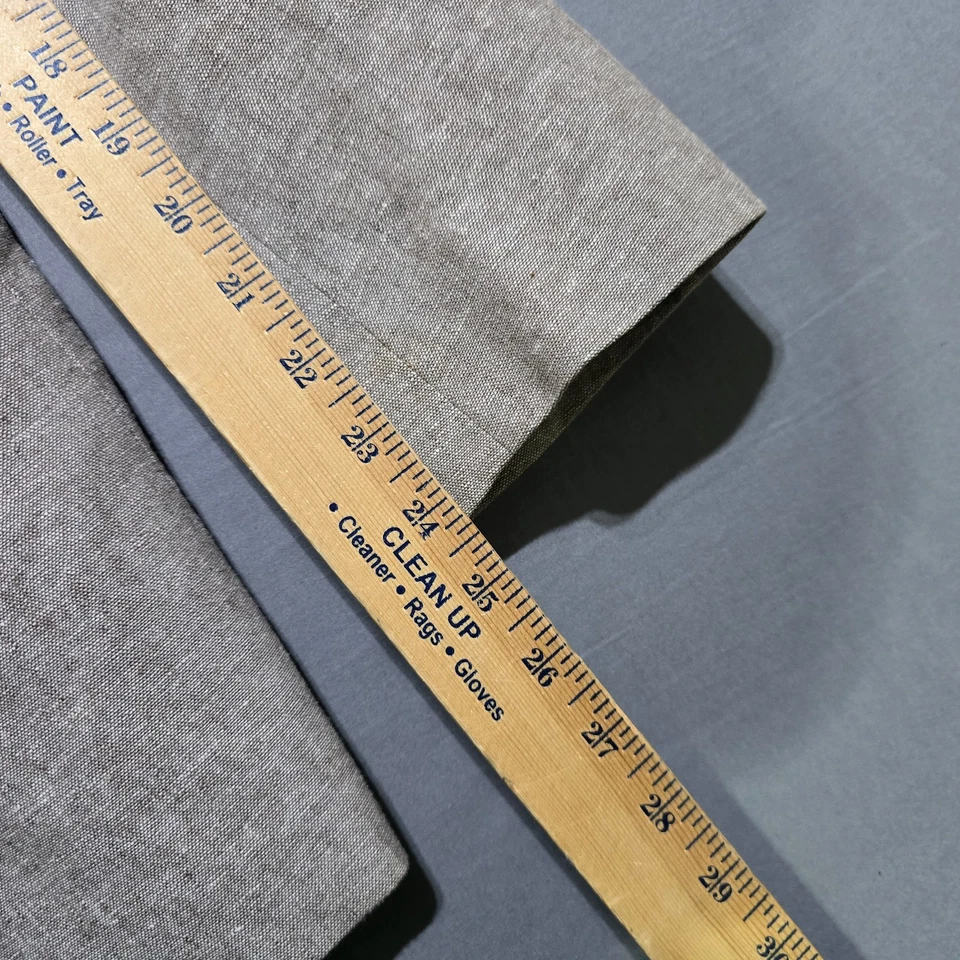 DEFECT Stafford Abrigo Deportivo Chaqueta Hombre 38S Beige Mezcla de Lino Blazer Clásico Foto 3 de 4