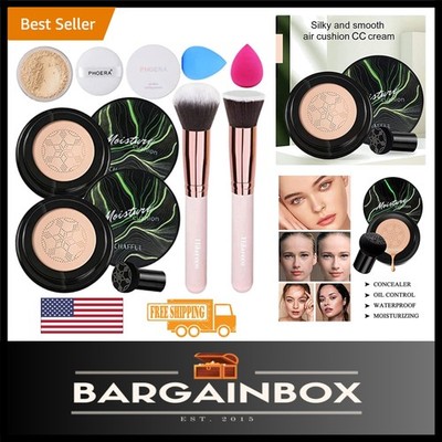 Breathable Air Cushion CC Cream with Kabuki Brush - Natural Look 0.57 Fl Oz