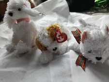 3 Piece Dog Puppy  TY Beanie Baby L'Amore Darling & Kirby