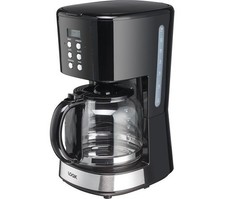 Logik L14DCB19 Filter Coffee Machine Black Drip Brewer Kitchen Appliance