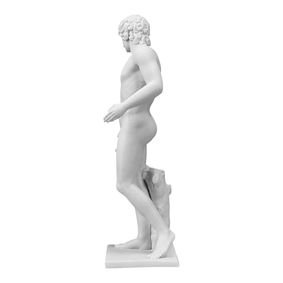 Antinous Kaiser Hadrians Liebhaber griechische Marmorguss Statue Skulptur 11,... - Bild 3 von 4