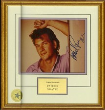Patrick Swayze Autographed Framed Photo 15x14-12 Walt Disney World Co