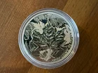 2013 Maple Leaf Piedfort 1 oz Silver High Relief $5 Proof Coin 25th Anniversary