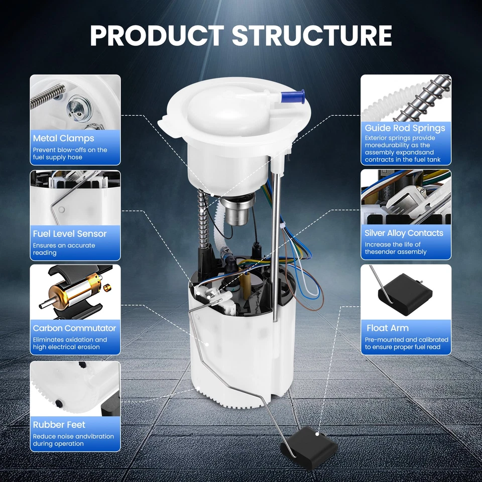 For Audi Q5 2013 2014 2015 2016 L4 2.0L Fuel Pump Assembly - Изображение 3 из 4