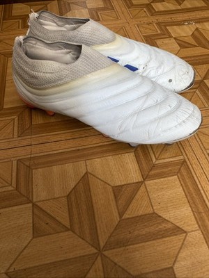 Adidas Copa 20+ FG  White Blue Orange Laceless Football cleats Size 8.5 US used