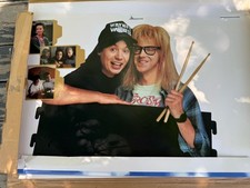 Wayne's World 1992 Movie Video Store Promo Standee 3 Sided New Read!