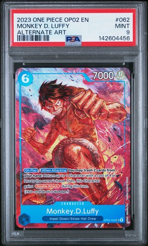 Monkey.D.Luffy (Alternate Art) graded PSA 9 for sale on eBay