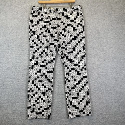 LoudMouth Golf Pants Men's 38x32 Crossword Puzzle 