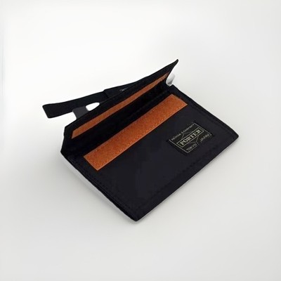 Head Porter Yoshida Co 1st Generation Capsule Trifold Wallet Black