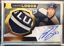 2013 The Cup Limited Logos Ryan Murray 38/50 Rookie Patch Auto w Beautiful Patch
