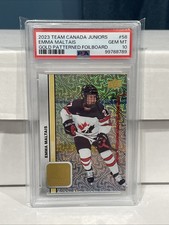 Emma Maltais 24/25 Gold Foilboard 2023 Team Canada Juniors PSA 10 Toronto PWHL