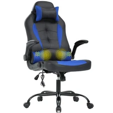 Ergonomic Gaming Chair Office Chair Executive PU Leather Computer Chair with ...
