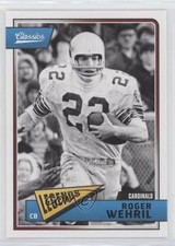 2018 Panini Classics Legends Roger Wehrli #146 HOF 8d2