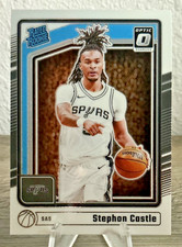 2024-25 Panini Donruss Optic Basketball Stephon Castle Rated Rookie Base Spurs