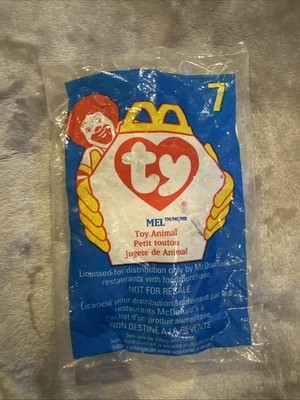 NEW Sealed McDonalds TY Beanie Baby Mel 1993/1998 RARE W/ERROR