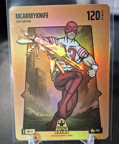 2025 Bo Jackson Battle Arena Update McArmyKnife Orange Fire OBF-61 -C. McCaffrey