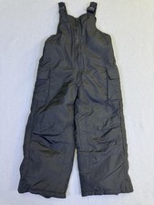 Rothschild Ski Pants Kids 5/6 Black Extreme Riders Snow Bib Insulated Winter