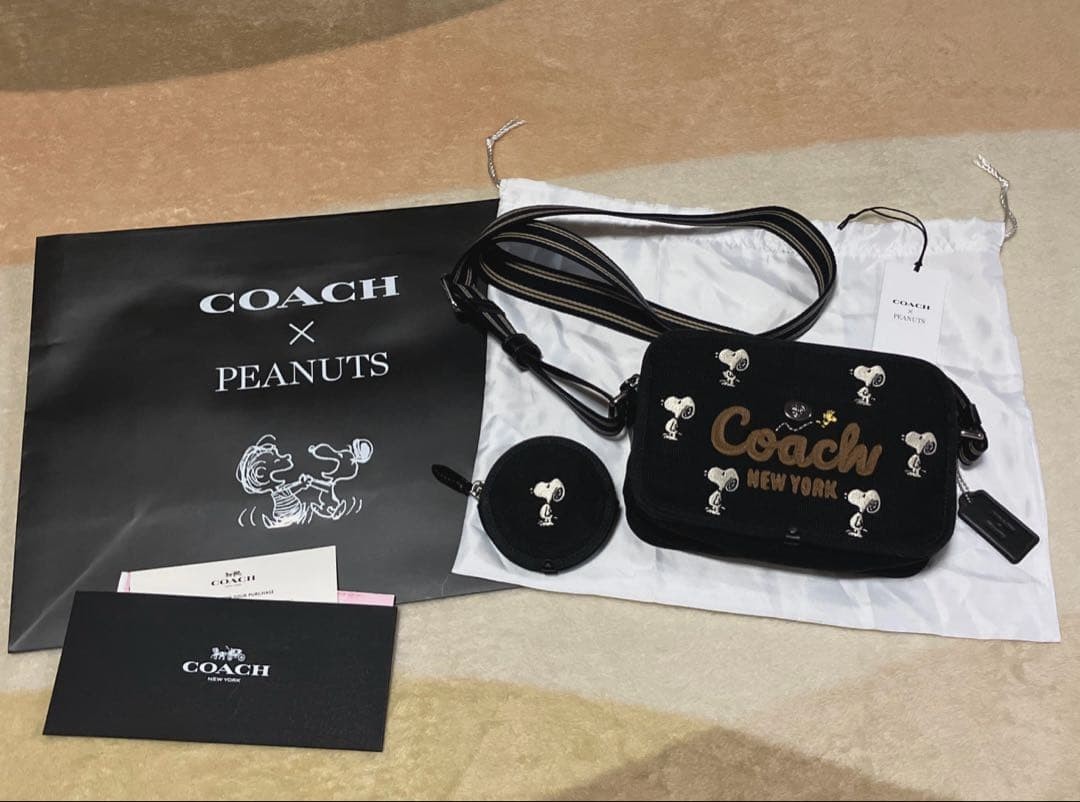 On Sale COACH PEANUTS (Snoopy) Camera Bag