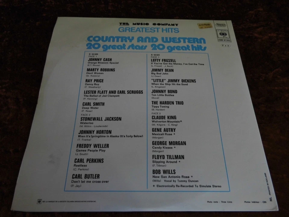the music company greatest hits country and western lp vinyl 2er set sampler - Bild 4 von 4