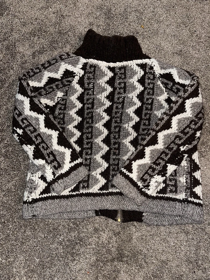 chaqueta de lana vintage cosida a mano con cuello alto Foto 2 de 4