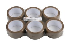 Connect General Purpose Brown Parcel Tape 48mm x 66m 6pc 35212