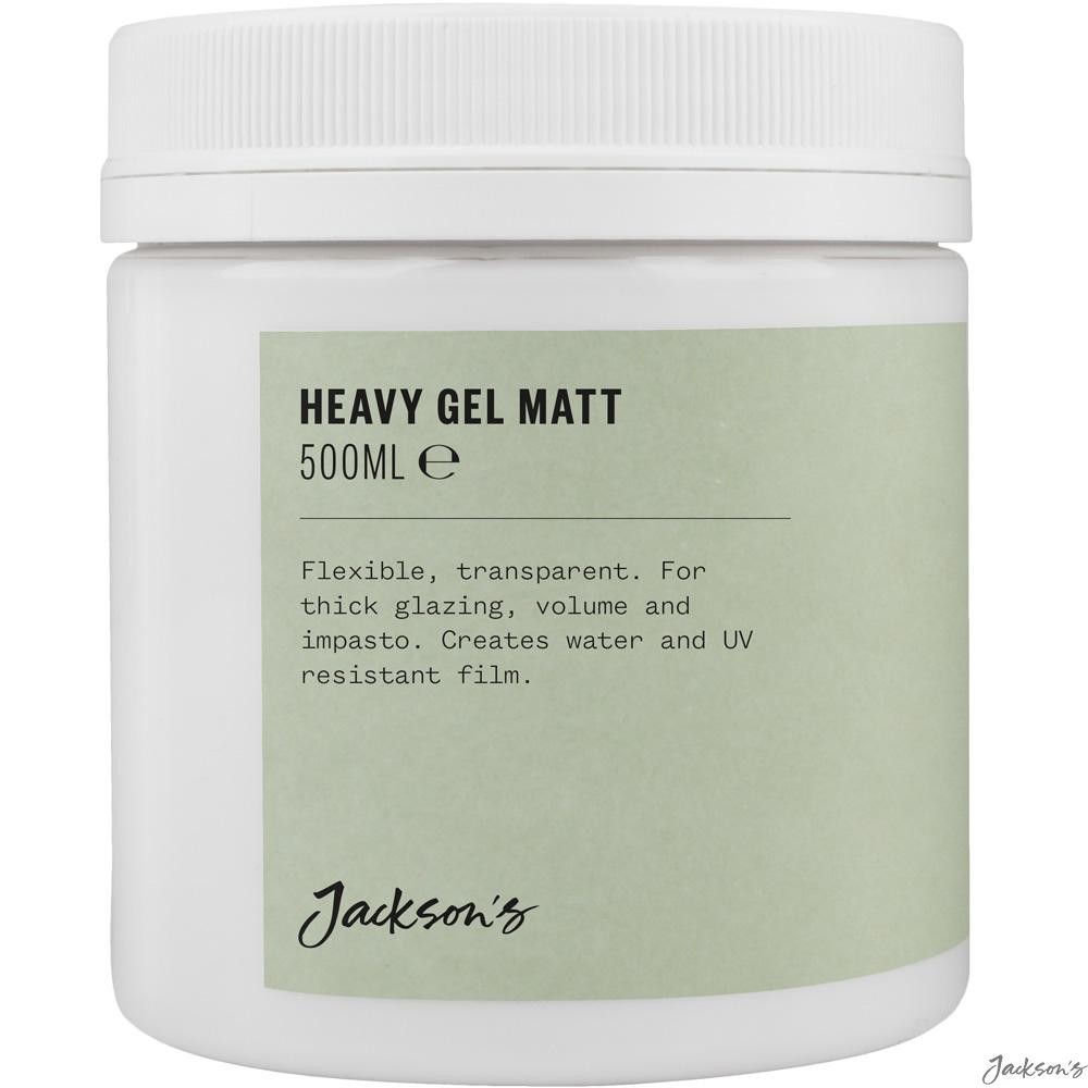 Jackson's : Acrylic Heavy Gel Medium : 500ml : Matt : For Acrylic Paint Artists