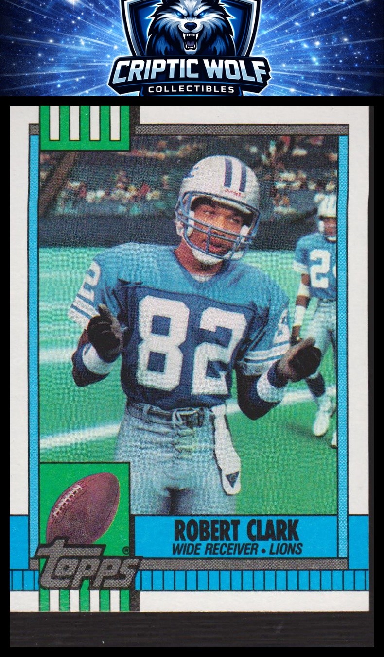 1990 Topps #358b Robert Clark Detroit Lions