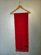 Lloyd Attree & Smith Wool Scarf – Bright Red