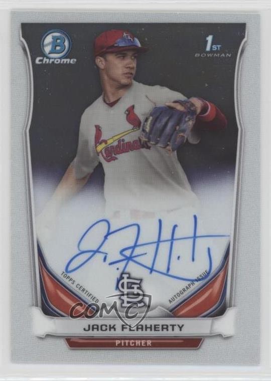 2014 Bowman Draft Chrome Draft Pick Auto Jack Flaherty #BCA-JF Auto 0ii1