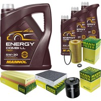 Inspektionspaket Filterset 8L Mannol Energy 5W-30 FüR Mercedes W163 ML 270 CDI