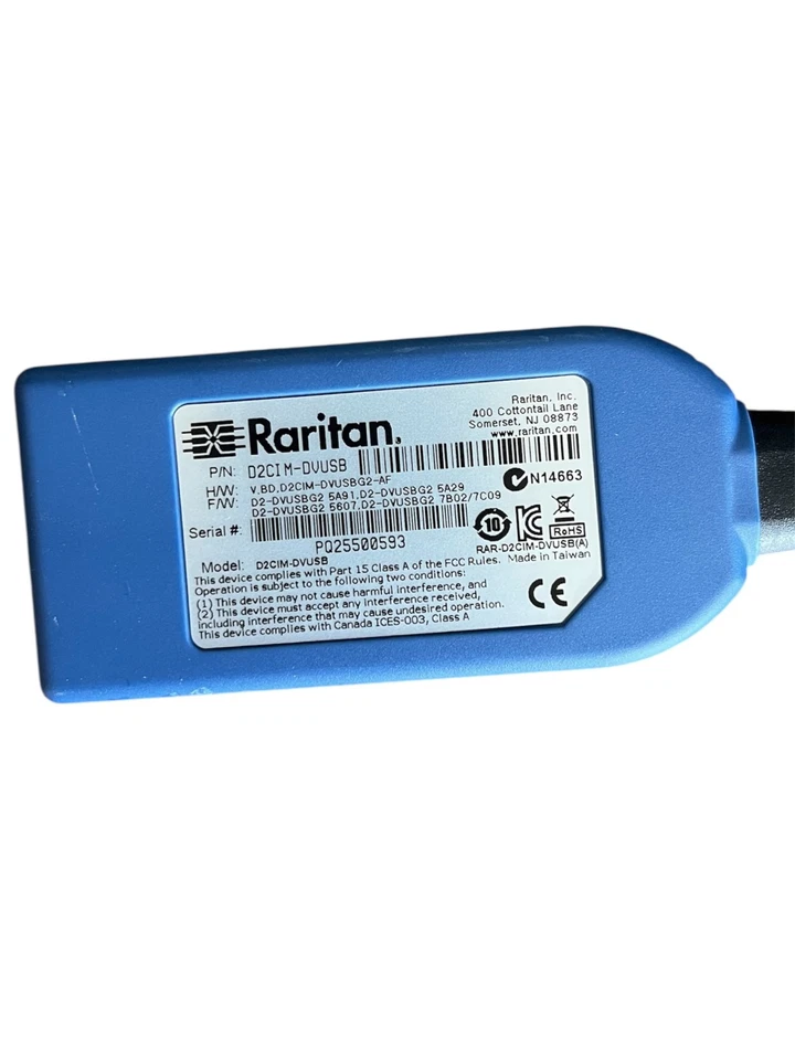 Raritan D2CIM-DVUSB - Dual USB CIM Kabel (USB/VGA) für Dominion KX II, KX2, KX3 - Bild 3 von 4