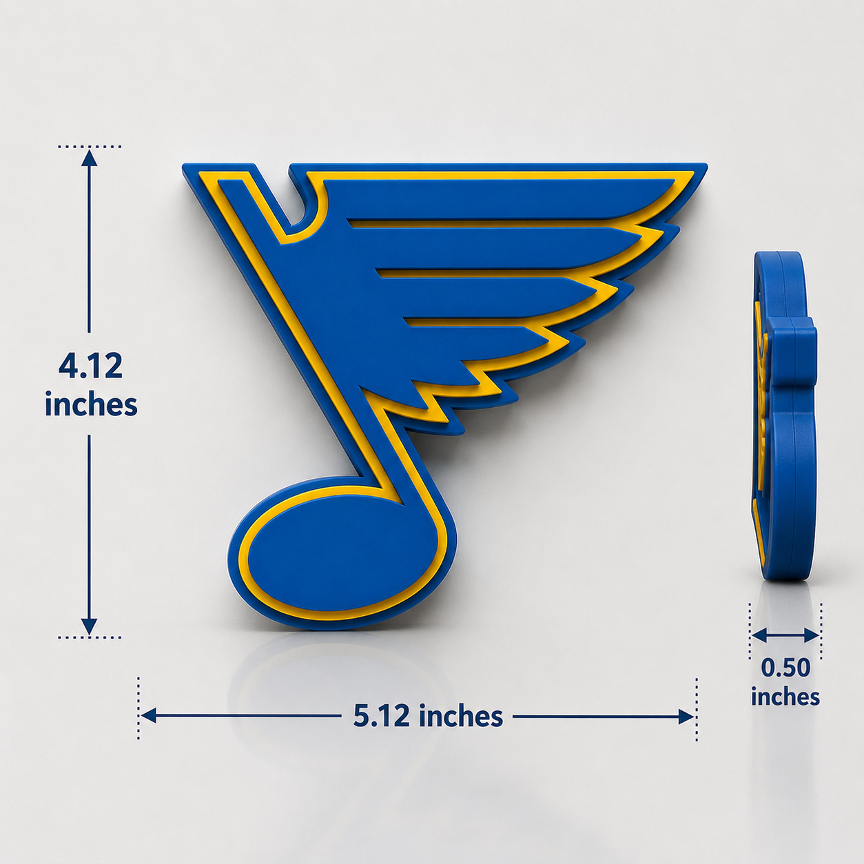 St. Louis Blues NHL Hockey Logo Sign 3D Printed Wall Art Man Cave Decor