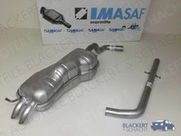 Imasaf Auspuff Set Ab Kat für Audi A3 1.9 TDI 8L1 1996-2001|Mittelrohr+Endtopf