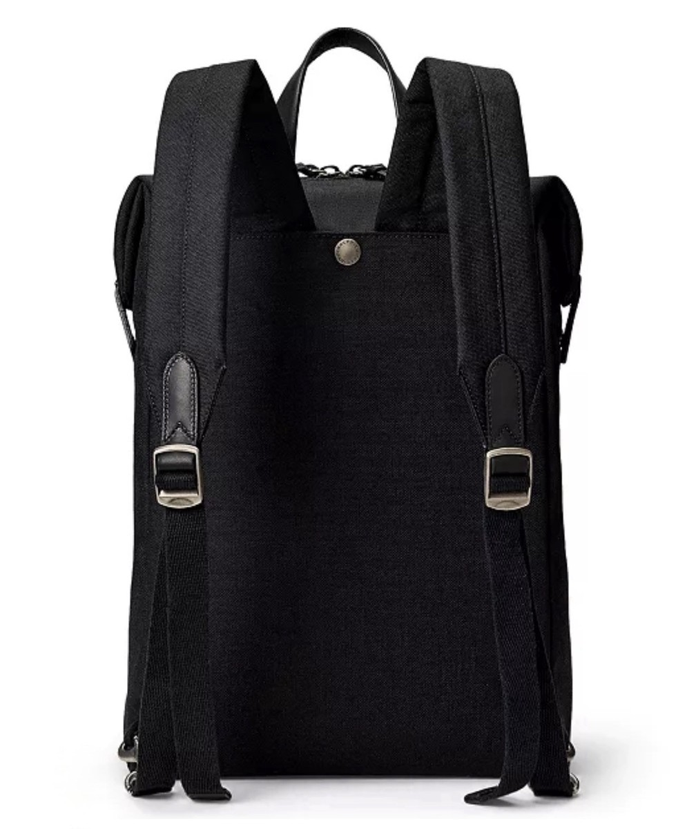 Polo Ralph Lauren Convertible Canvas Tote Backpack Black Padded