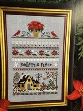 Poinsettia Place The Victoria Sampler Thea Dueck Pamphlet #175 No Floss