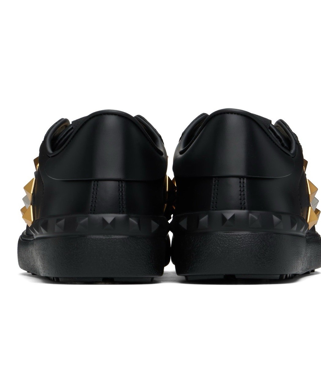 VALENTINO GARAVANI Black Rockstud sneakers Men US 10/EUR 43 | eBay