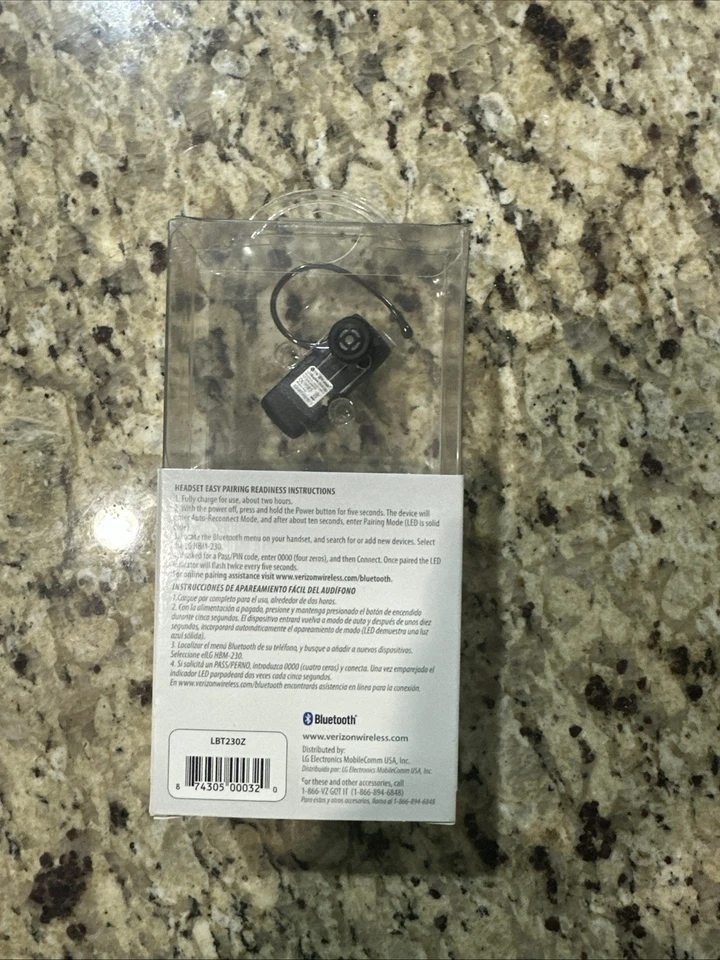 LG HBM-230 Black Ear Hook Headset Universal Bluetooth NEW OLD STOCK NOS - Image 3 of 3