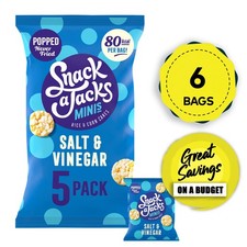 Snack a Jacks Rice Cakes Salt And Vinegar Multipack 6 x 5 Bags
