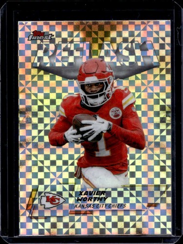 2025 Topps Finest Football X-Fractor Xavier Worthy #RF-14