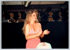 Vintage Photo Pretty Young Woman Blonde Adult Exotic Dancer 1990's DST11
