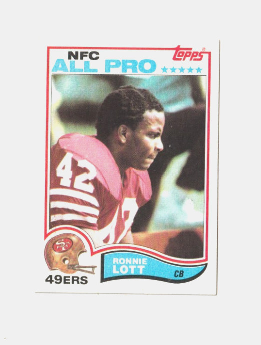 1982 Topps Football Ronnie Lott #486 Rookie HOF Nm/Mt