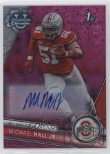 2023 Bowman U Chrome Fuchsia Mini-Diamond Refractor 62/150 Michael Hall Jr 0y2q