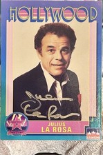 🎤🎤Julius La Rosa signed autographed 1991 Starline Hollywood AUTO #137 SINGER