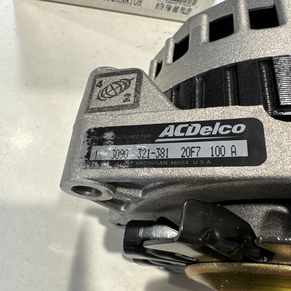 Nuevo GM 10463090 1987-1990 Cadillac Brougham 86 Fleetwood 5,0 L Alternador 100 Amp Foto 4 de 4