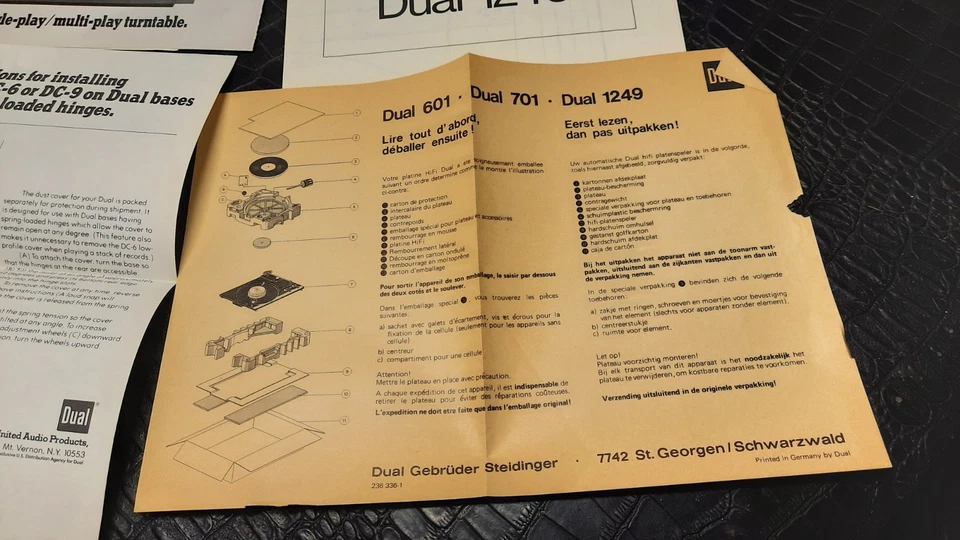 Manual del propietario Dual 1249 Foto 3 de 4